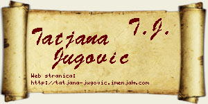 Tatjana Jugović vizit kartica